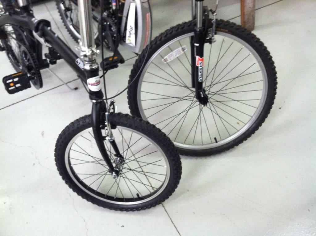 Folding bike, micro bike 20 inch mountain bike tire upgrade - Bamboo ...